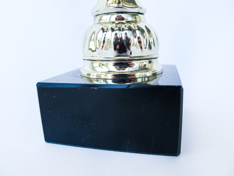 Ski Trophy on Black Marble Base