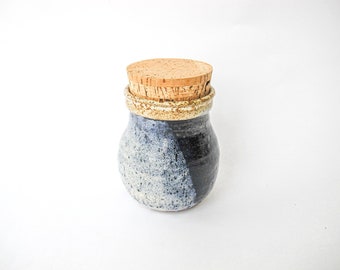 Ceramic Canister Jar with Cork Lid