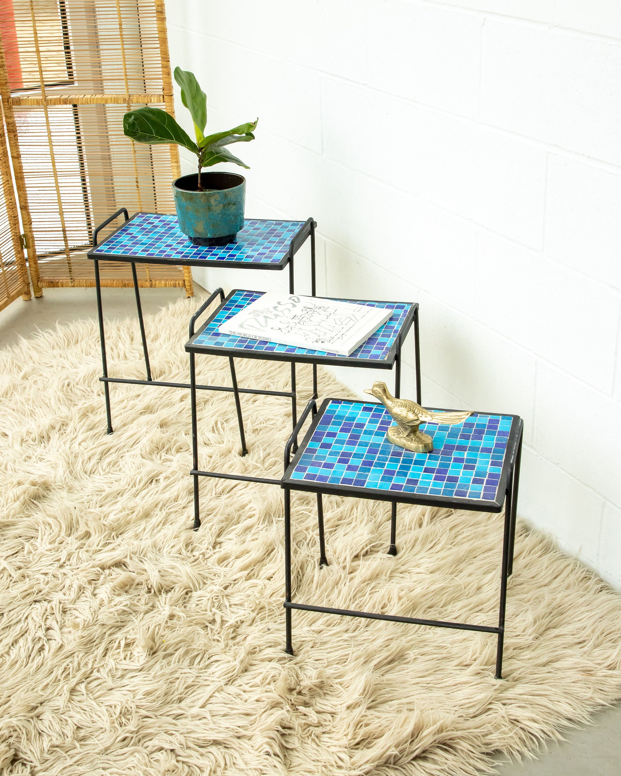Nesting patio tables sale