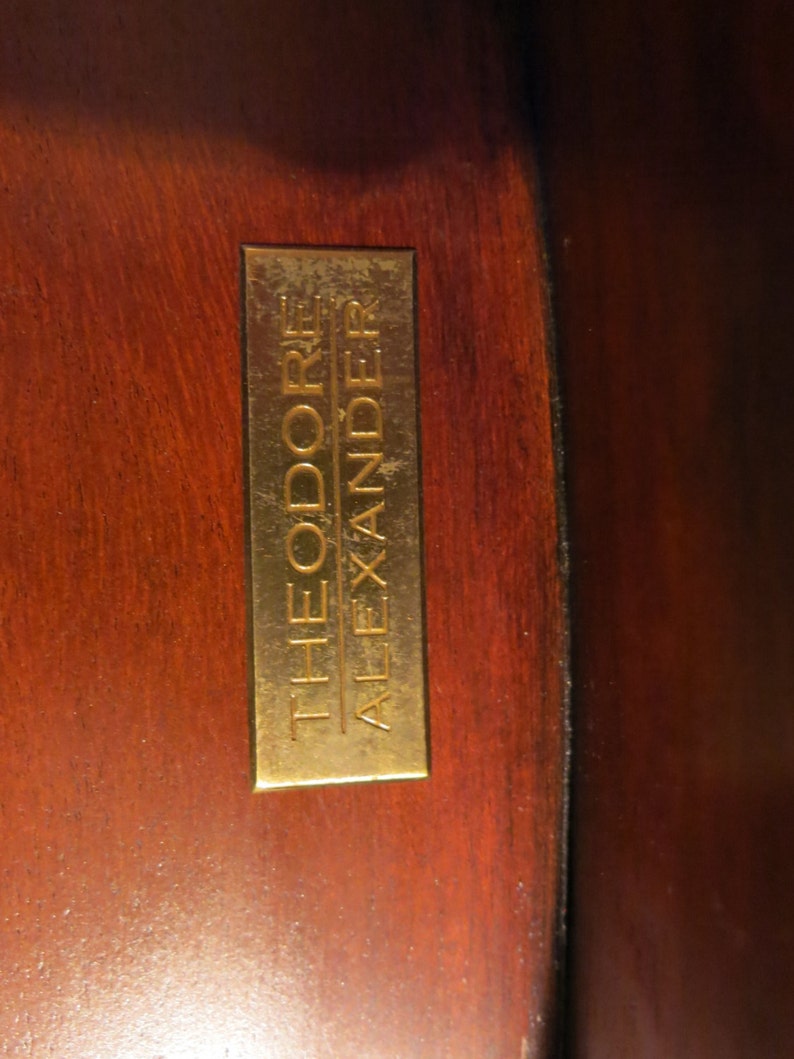 Theodore Alexander Mahogany and Poplar Burl Serpentine Bombe/' Chest French Louis XV