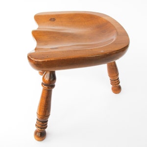 Cushman Style Carved Seat Stool image 3