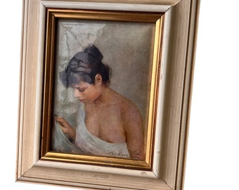 Framed European Print Portrait