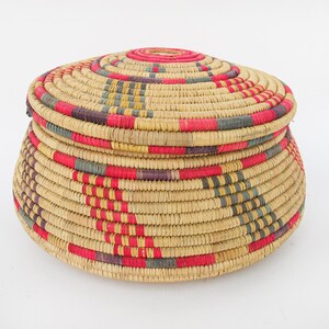 Woven Storage Basket with Lid image 5