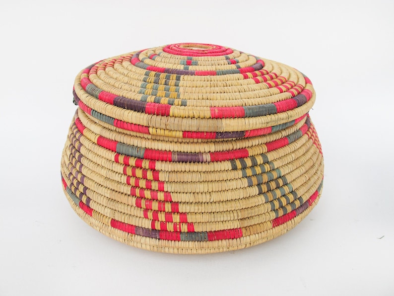 Woven Storage Basket with Lid image 5