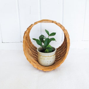 Hanging Wood Basket image 1