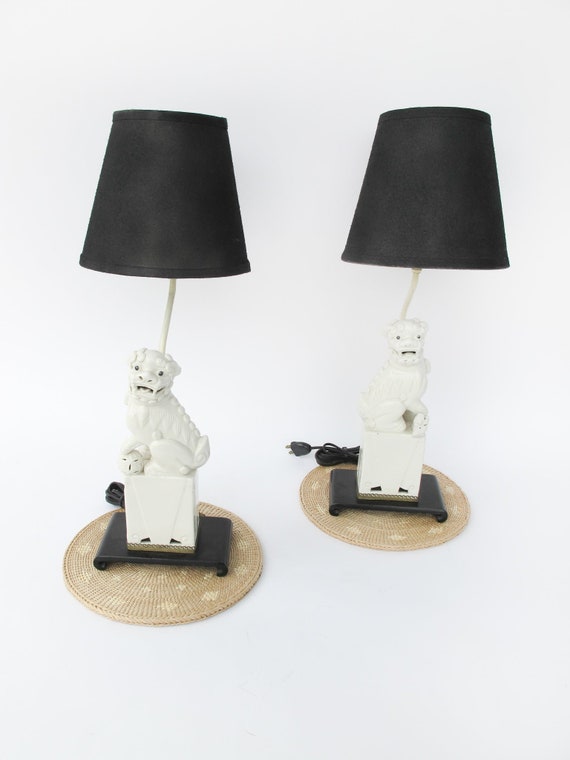 White foo dog lamps online