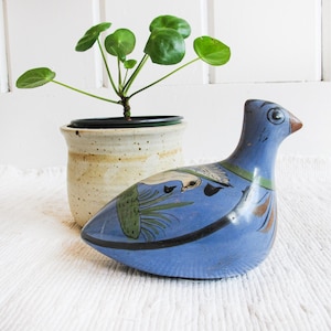 Hand Painted Ceramic Tonala Bird Mexico