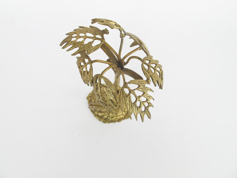 Brass Palm Tree and Camel Jewelry Holder Organizer image 9