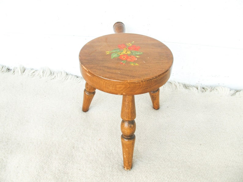 Japanese Wood Milk Stool L Segundo CA image 7