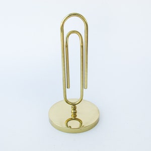 Large Brass Paper Clip image 1