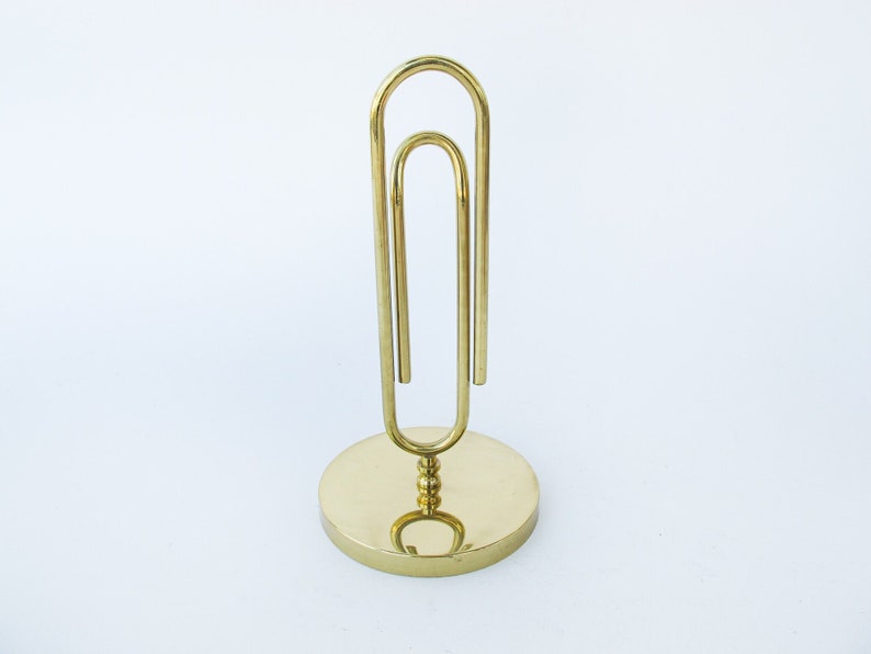 Large Brass Paper Clip image 1