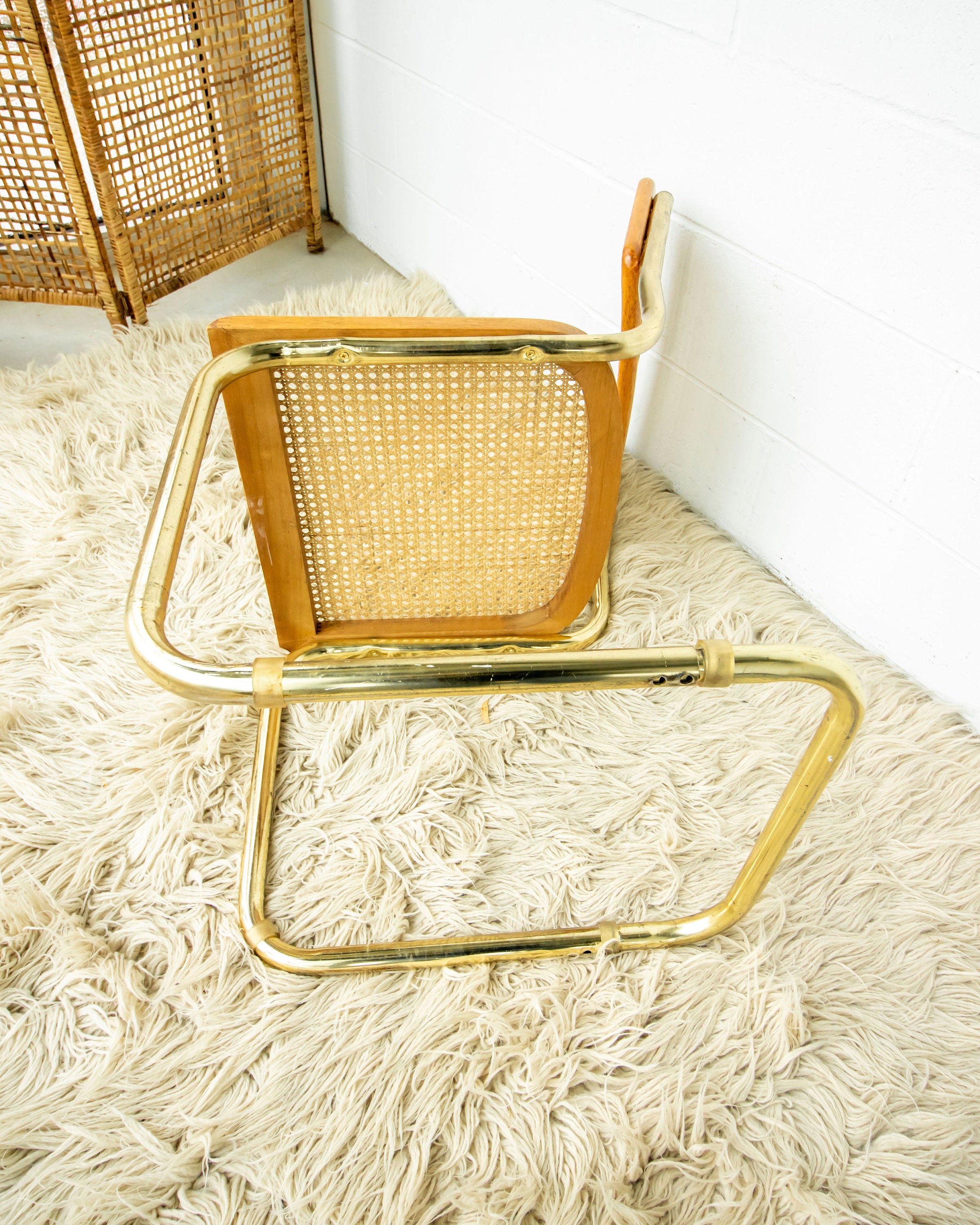 Gold on sale cesca chair
