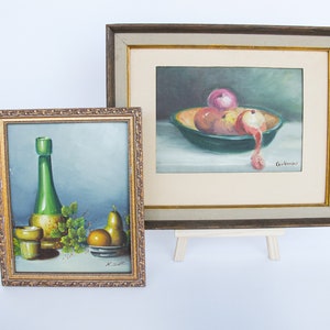 Framed Still Life Oil Painting Art Original Signed