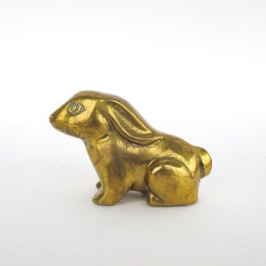 Vintage Brass Bunny Brass Rabbit Mod. Dep. Made in Italy Brass Bunny -   Hong Kong