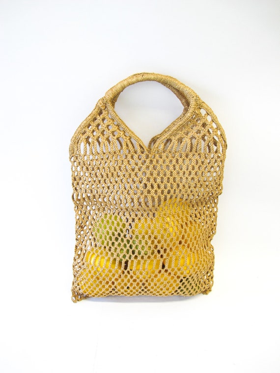 Woven Jute Market Mini Bag - image 1