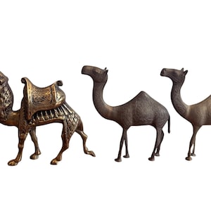 Etched Brass Camel Figures Vintage (Sold Separately)