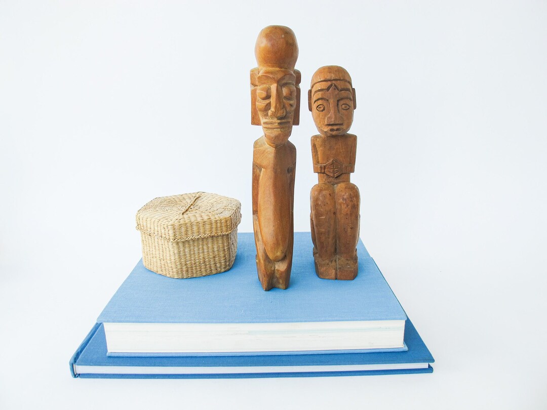 Carved Wood Architectural Figure Statue Sculptures Etsy