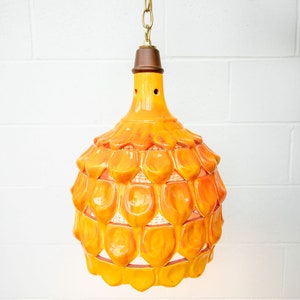 Midcentury Ceramic Hanging Pendant Lamp image 3