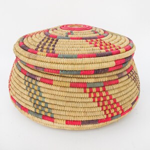 Woven Storage Basket with Lid image 3