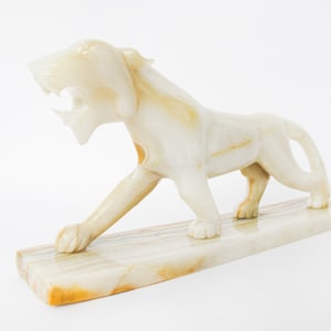 Onyx Stone Tiger Sculpture Statue from Mexico image 2