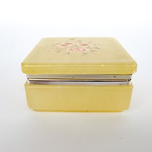 Italian Alabaster Box with Cherry Blossom Design Made in Italy image 4