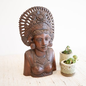 Balinese Hand Carved Wood Feminine Figure by KlungKung image 8