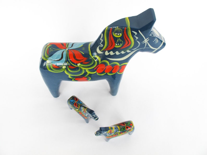 Olsson Swedish Wood Dala Horses Each Sold Separately image 9