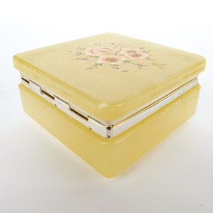 Italian Alabaster Box with Cherry Blossom Design Made in Italy image 7