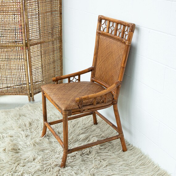 Rattan chair etsy hot sale