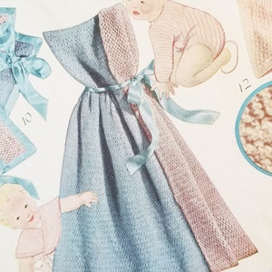 1940s Vintage Baby Cape  Knitting Pattern Instant Download, JPG Baby Clothing Knitting Pattern, Digital Knitting For Kids Pattern.