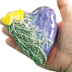 Handmade Ceramic Heart, Love Gift, Romantic Accents, Home Decor, Gift For Her, Gift For Him,  Valentines Day Gift