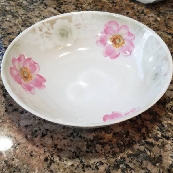 Antique Bavaria China Bowl Schonwald Oremont Bavaria China Dish Hand Painted Floral Design German China Salad Bowl Fruit Bowl