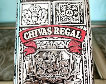 Vintage Collectible 1980s Chivas Regal Aged 12 Years Whiskey Empty