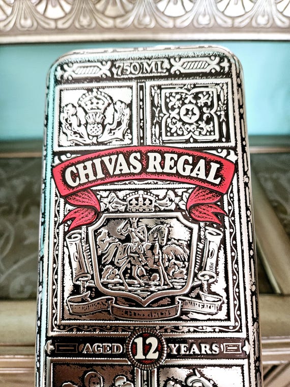 Vintage Chivas Regal 12 Year Scotch Tin, Hinged Metal Box - Etsy