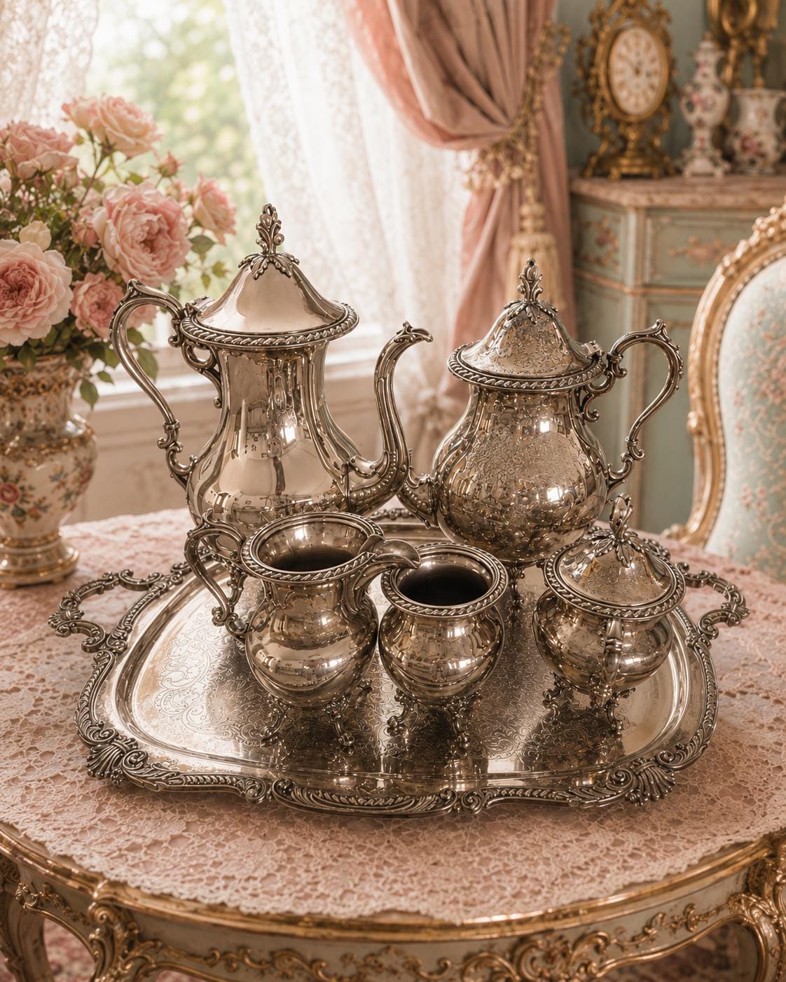 Sheridan Large Silverplate Tray - Etsy