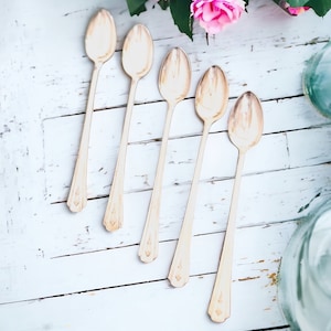 5 Silver Plated Teaspoons, Peerless Silver Plate Teaspoons, Long Handled Teapoons, Vintage Silverware, Silverplate Flatware