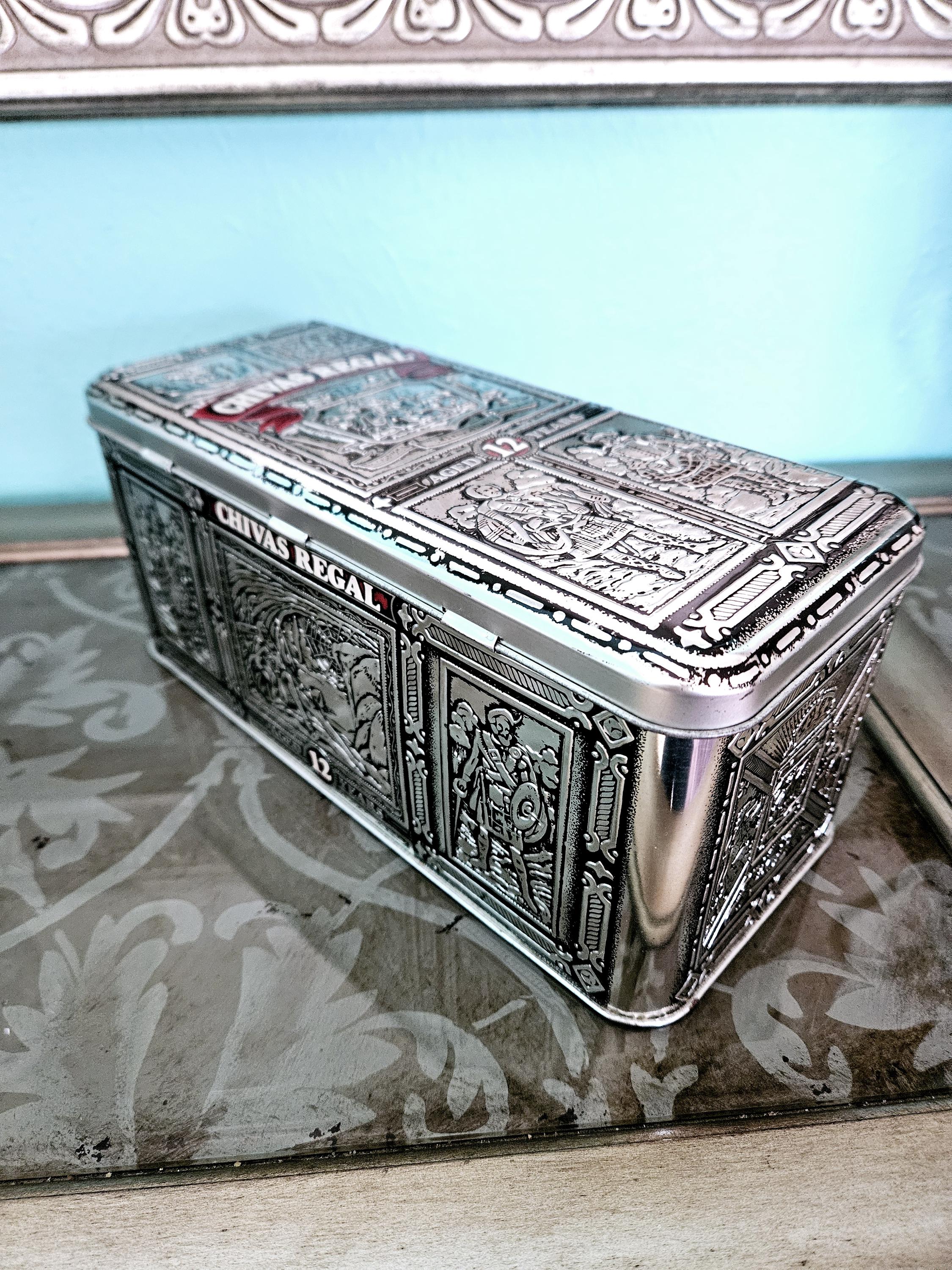 Vintage Chivas Regal 12 Year Scotch Tin, Hinged Metal Box - Etsy