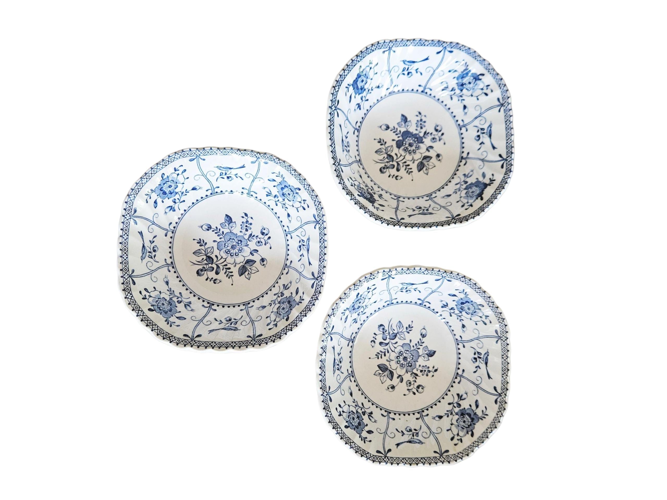Johnson bros blue and white dinnerware - Etsy 日本