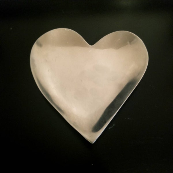 Valentines Day Gift, Metal Heart Dish, Heart Shaped Dish, Ring Dish, Small Vanity Dish, Romantic Gift For Her