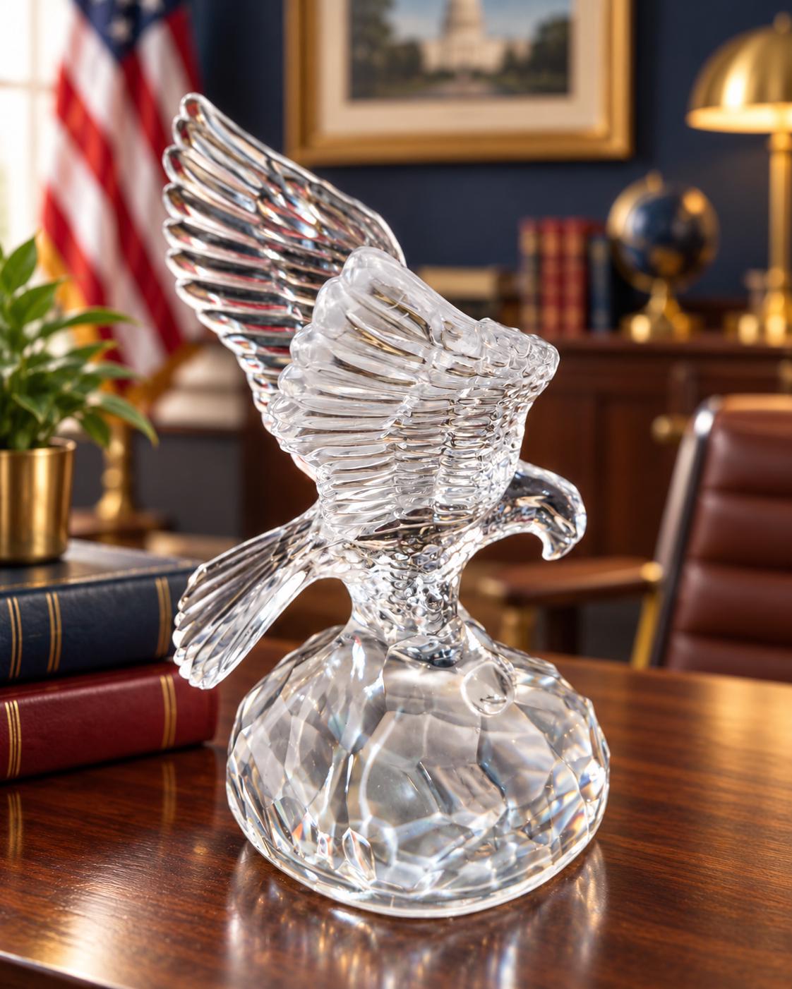 Crystal Glass Eagle - Etsy