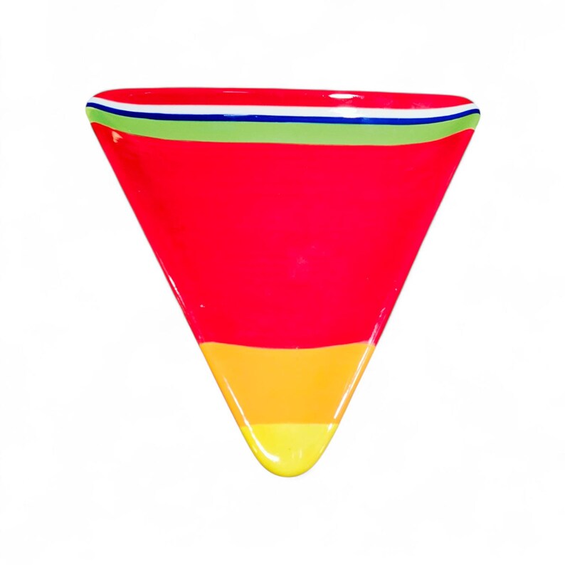 Vintage Sonoma Colorfest Triangular Plates, Set of 2 Ceramic Platters ...