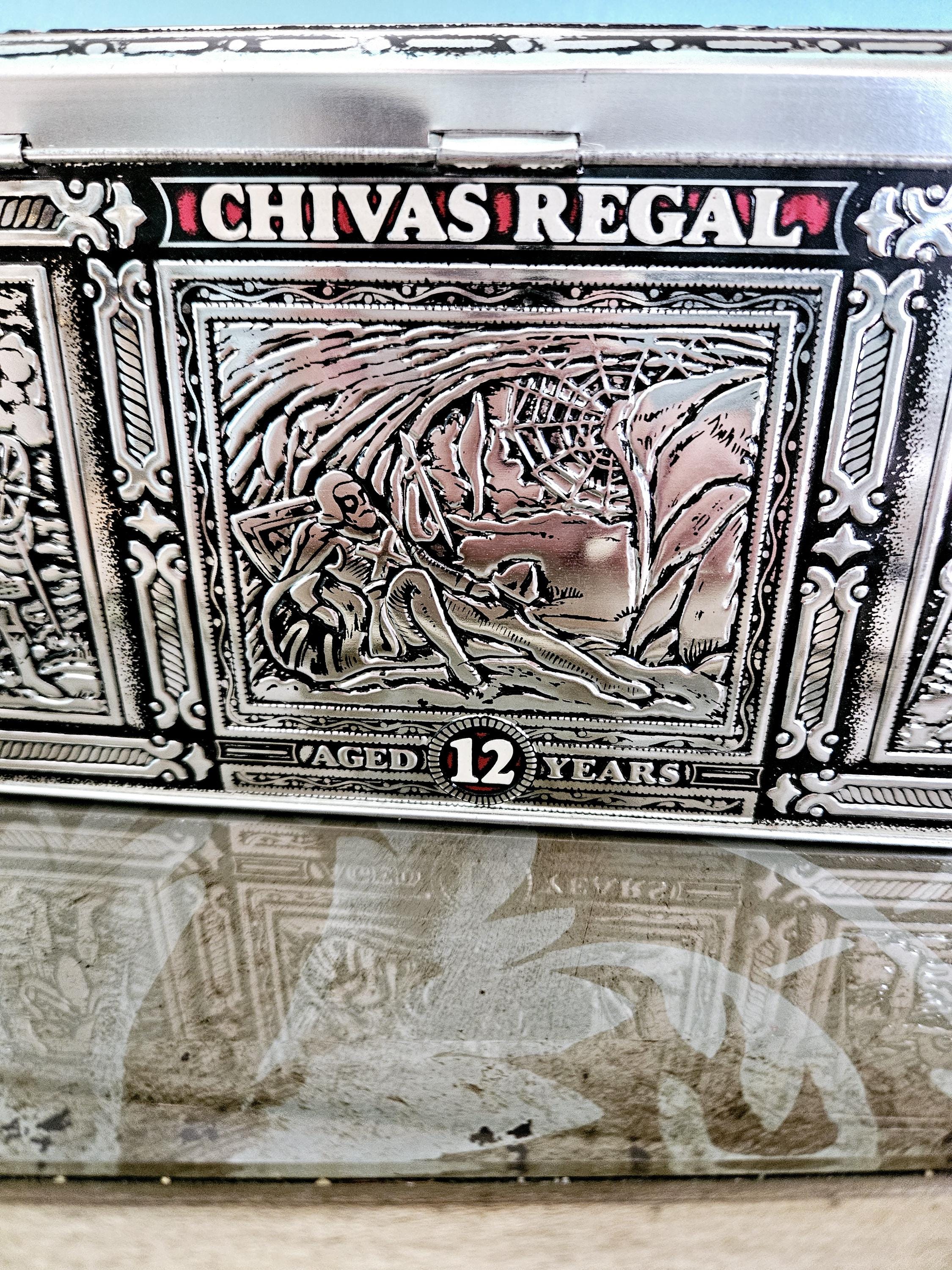 Vintage Chivas Regal 12 Year Scotch Tin, Hinged Metal Box - Etsy
