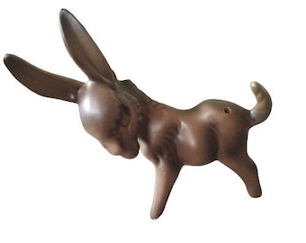 Vintage Ceramic Donkey Statuette, Donkey Statue, Donkey Figurine, Ceramic Home Decor, Living Room Decor, Interior Decor, Ceramic Animals