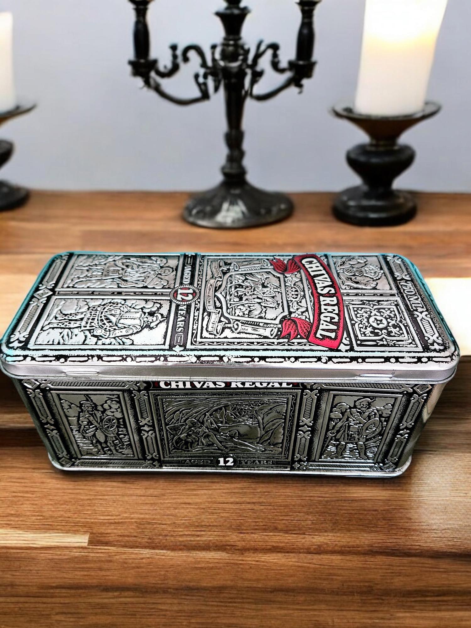 Vintage Chivas Regal 12 Year Scotch Tin, Hinged Metal Box - Etsy