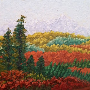 Original Landscape Painting Signed By Artist Zaldy, Oil On Board Painting, Framed Painting, Impressionist Art Gift