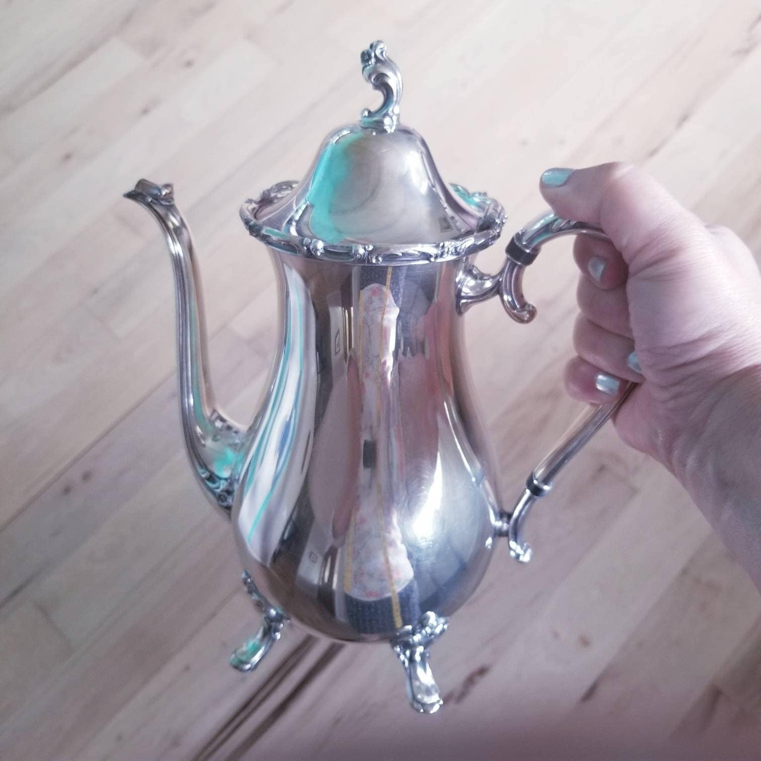 HÔTEL Silver Vintage Tea & Coffee Pot | Pure Silver