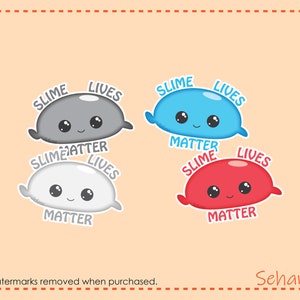 Slime Lives Matter Clipart Digital Download image 5