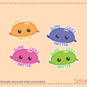 Slime Lives Matter Clipart Digital Download image 3