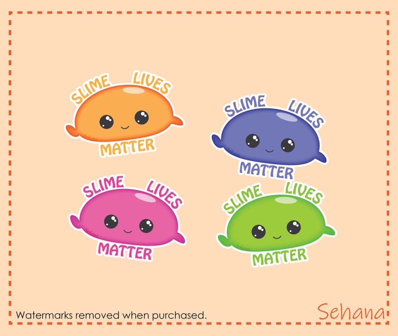 Slime Lives Matter Clipart Digital Download image 3