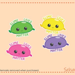 Slime Lives Matter Clipart Digital Download image 4